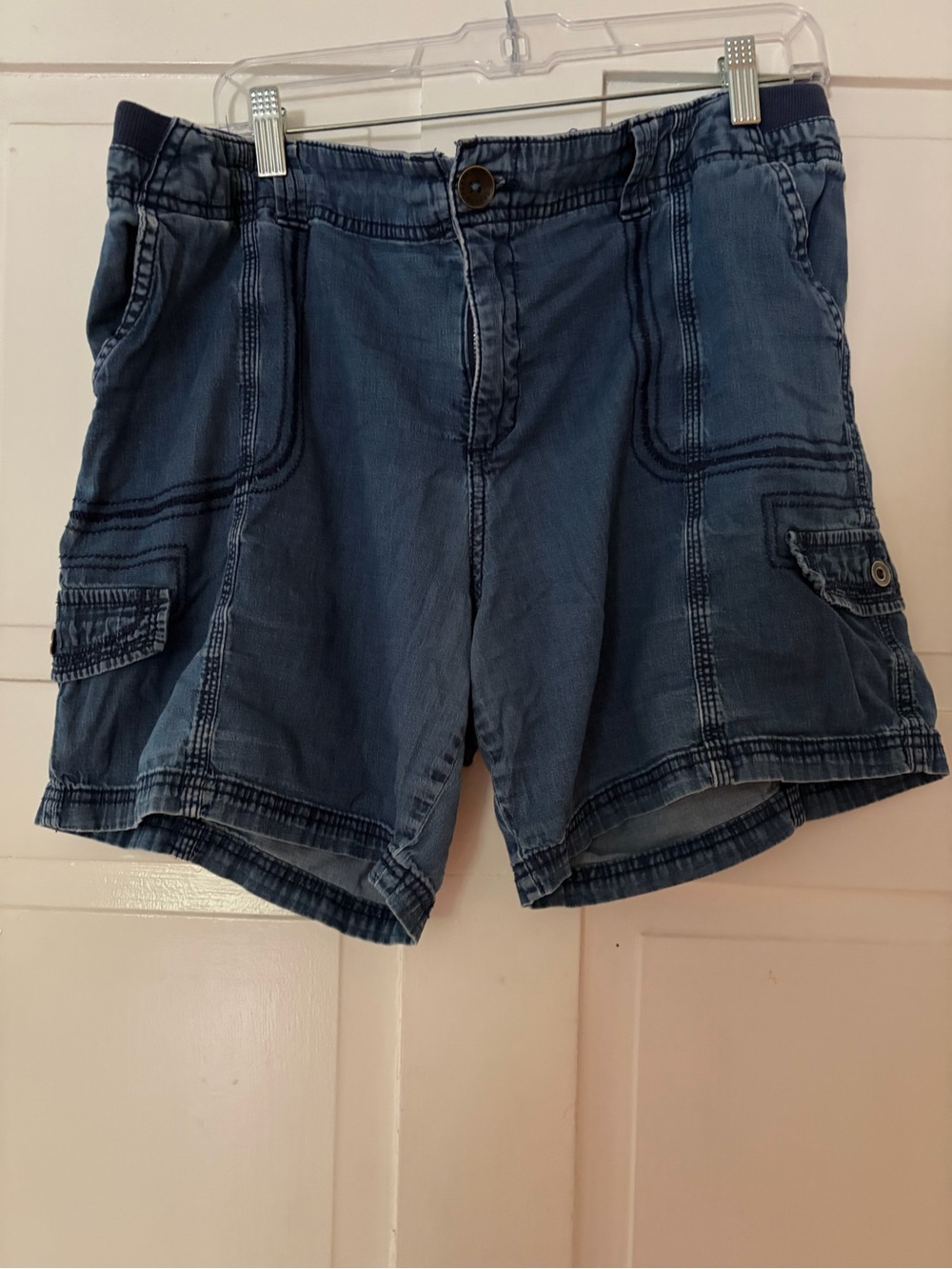 Style & Co. Blue Denim-Look Zip Front Pants